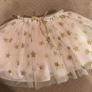 Star Glitter Pink & White Tulle Baby Girl Tutu